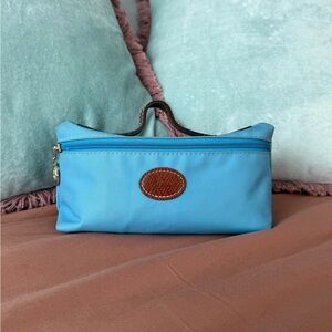 Longchamp Le Pliage Cosmetics Case in Blue